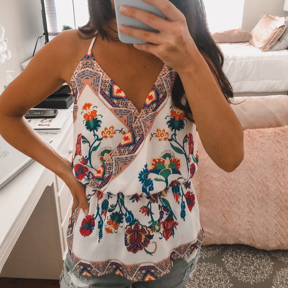 Paisley Print Halter Top